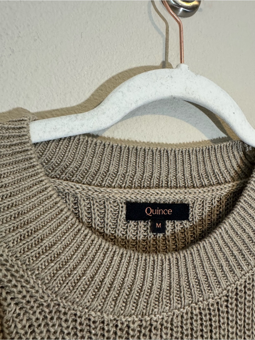 Quince Cotton Linen Sweater Tank Earthen Khaki - Picture 5 of 9